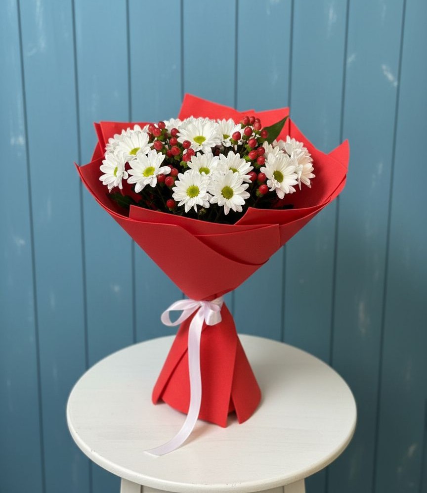 Букет цветов из: Хризантемы в Красногвардейском Ставропольского края