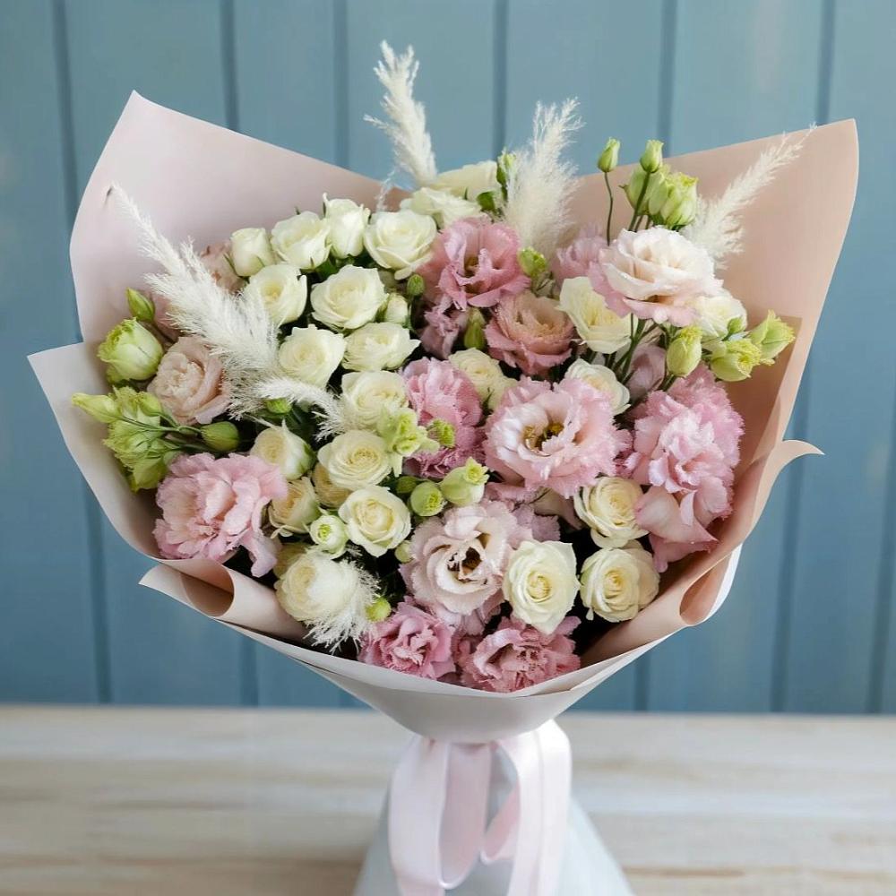 Букет цветов из: Альстромерии и Розы в Красногвардейском Ставропольского края