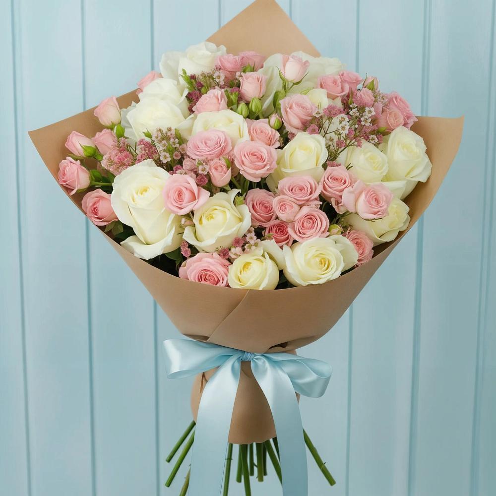 Букет цветов из: Розы в Красногвардейском Ставропольского края