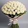 Букет 101 беля роза Белоснежка в Красногвардейском Ставропольского края