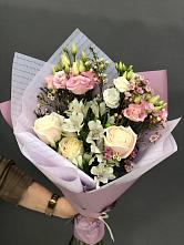 Букет цветов из:  Альстромерии, Розы и Лизиантусы #REPLACE_PRED# Красногвардейском Ставропольского края