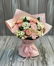 Букет цветов из:  Гвоздики, Розы и Хризантемы в Красногвардейском Ставропольского края