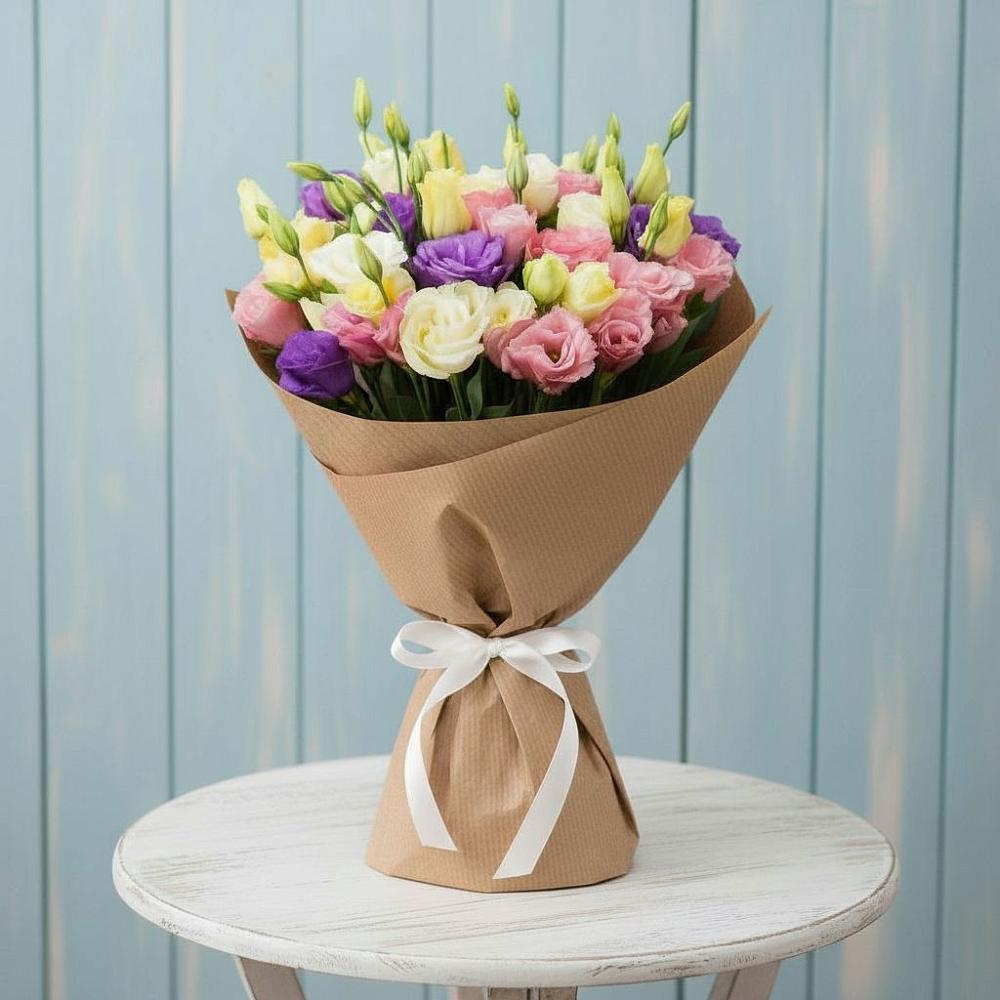 Букет цветов из: Лизиантусы в Красногвардейском Ставропольского края