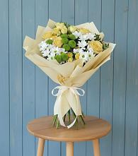 Букет цветов из:  Хризантемы и Розы в Красногвардейском Ставропольского края