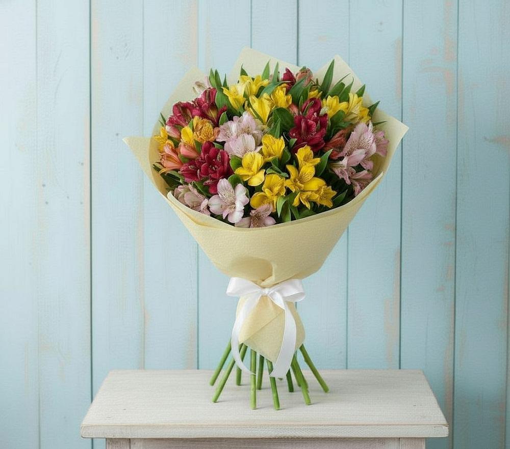 Букет цветов из: Альстромерии в Красногвардейском Ставропольского края