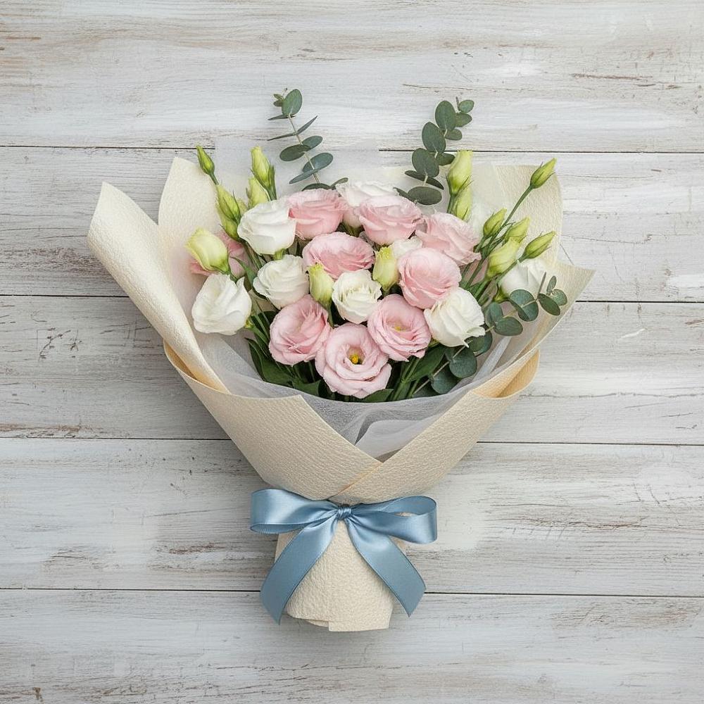 Букет цветов из: Лизиантусы в Красногвардейском Ставропольского края